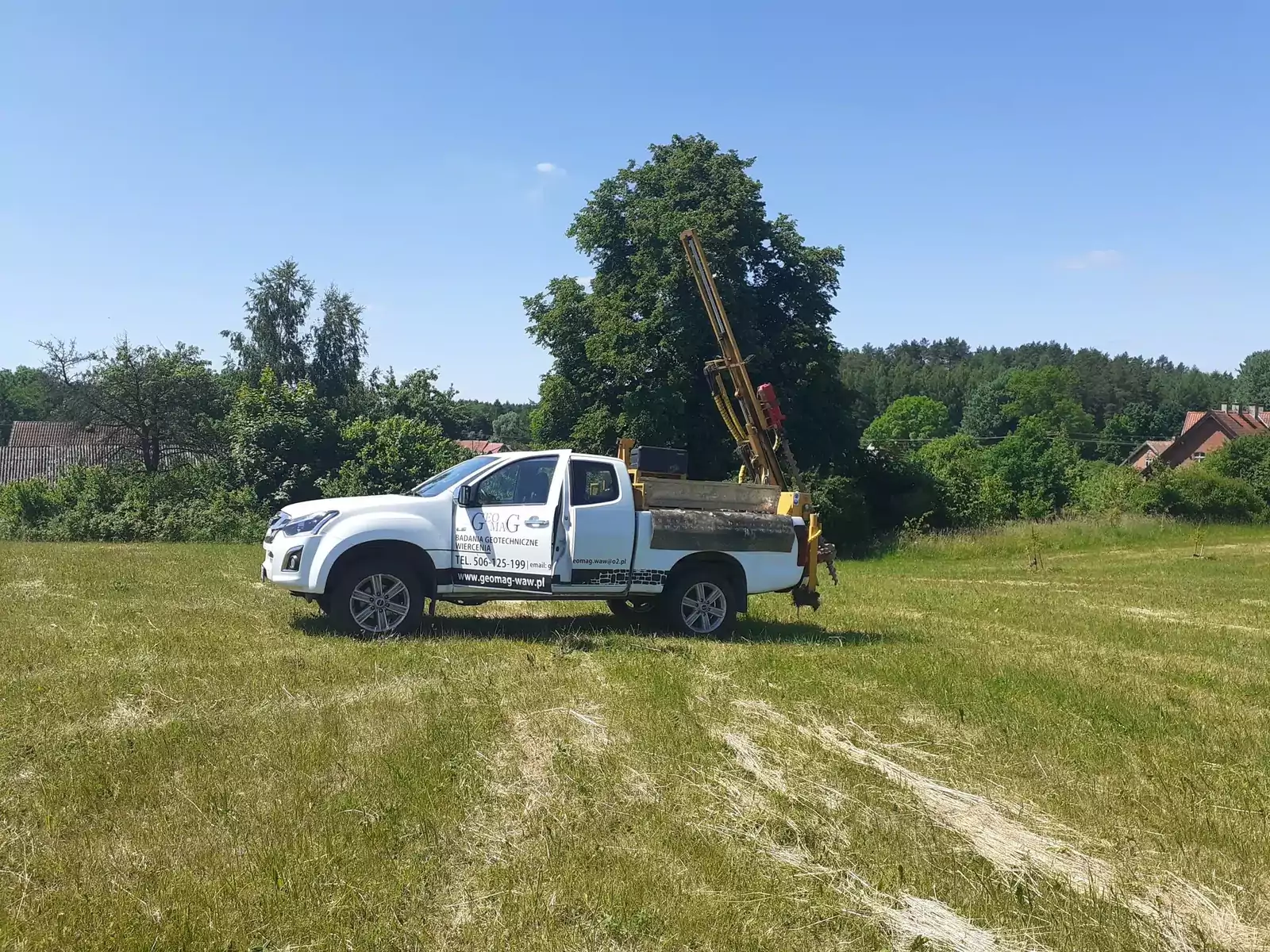 Prace geologiczne podczas rozpoznania warunków gruntowych